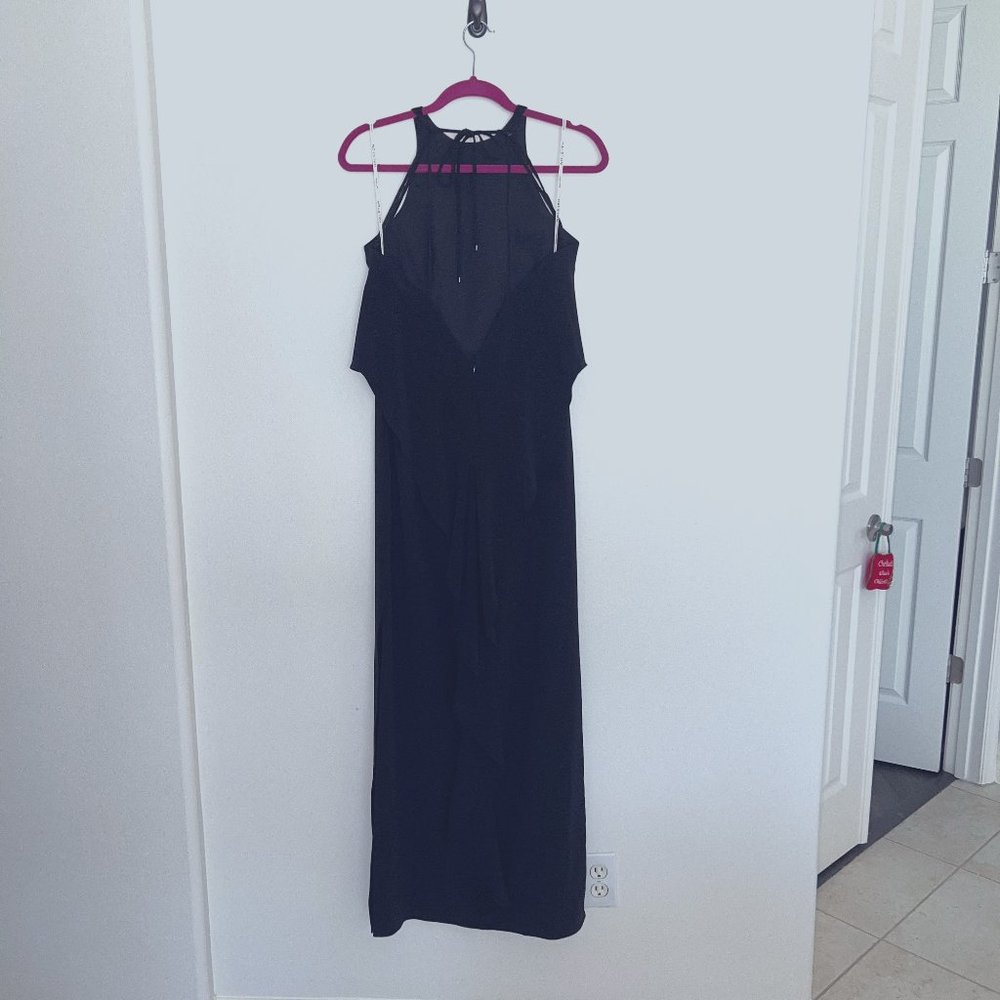 Halston Black Maxi